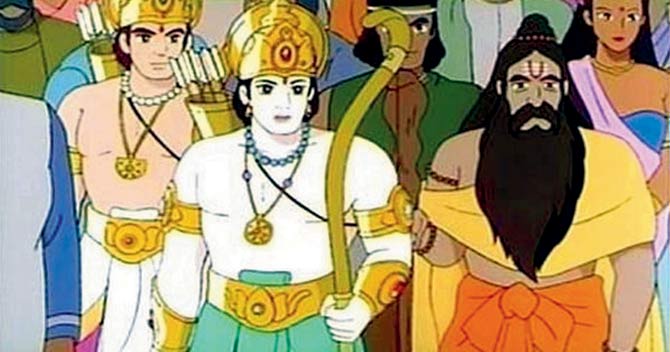 Screen grab from Ramayana: The Legend of Prince Rama