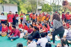Police censor 'Aarey' at climate march in city