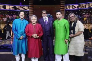 Amitabh Bachchan celebrates his 77th birthday on KBC sets
