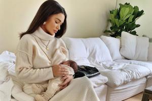 Amy Jackson shares another picture with her newborn son on social media