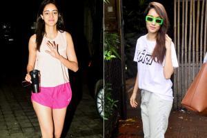 Ananya Panday, Kartik, Shraddha Kapoor with Rohan Shrestha clicked