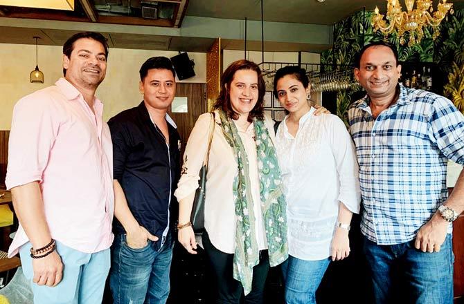 Chef Goswami (third from left)