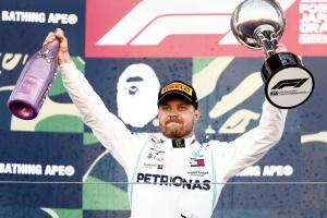 F1: Vatteri Bottas wins in Japan, Mercedes clinch constructors' crown