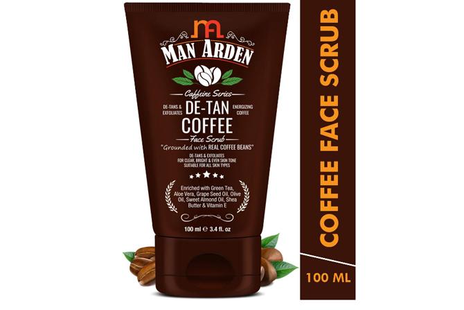 Man Arden Caffeine De Tan Coffee Face Scrub