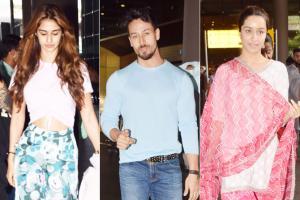 Its Baaghi reunion for Disha,Tiger and Disha at Mumbai airport