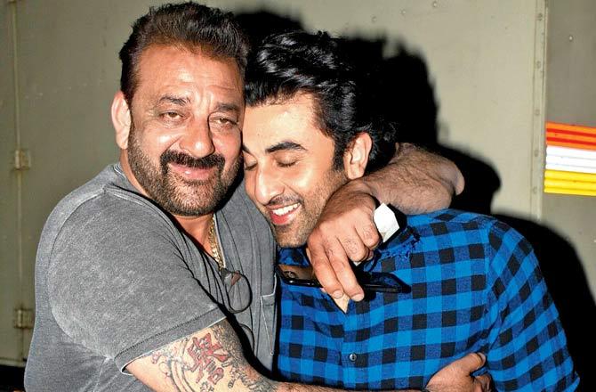 Sanjay Dutt and Ranbir Kapoor