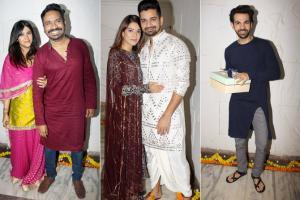 Ekta Kapoor, Pooja Gor, Karan Grover at Sandiip Sikcand's Diwali bash