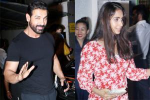 John Abraham with wife Priya Runchal and parents in Bandra