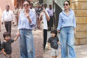 Kareena Kapoor Khan casts her vote with Taimur in tow
