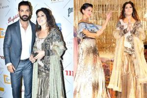 John Abraham and Sunny Leone at Maheka Mirpuri's fundraiser in Colaba