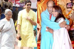 Jaya Bachchan, Rani Mukerji clicked at Durga Puja festivities in Juhu