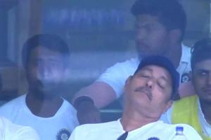 Photo of Shastri sleeping during match goes viral; funny memes follow