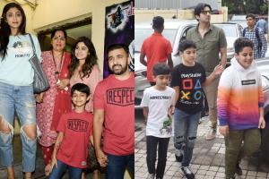 Shilpa Shetty, Zayed Khan and Wardha's movie outing with their boys
