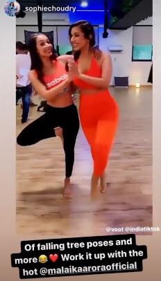 Malaika Arora and Sophie Choudry