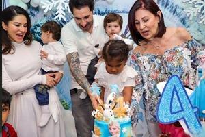Inside Sunny Leone's daughter Nisha's Frozen-themed birthday