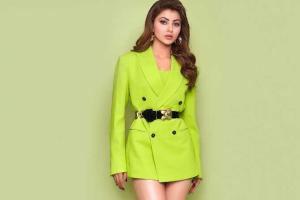 Urvashi Rautela slays in her neon green dress at Pagalpanti song launch