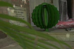 Fine art faculty prepares colorful iron cacti to adorn Cactus Garden