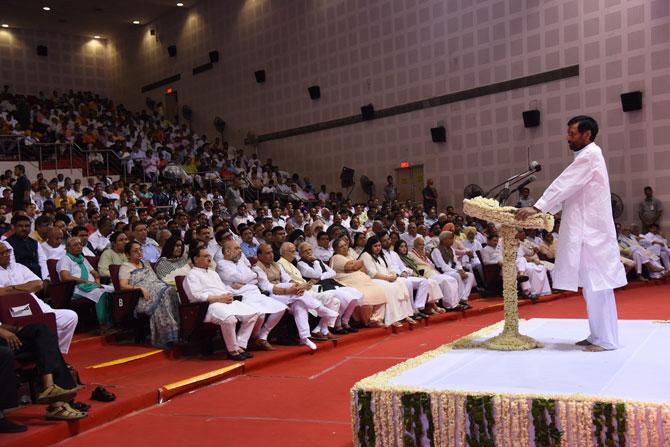 Union Minister and Lok Janshakti Party (LJP) chief Ram Vilas Paswan recounted an anecdote which had moved him personally as it involved his son and newly elected MP Chirag Paswan. 