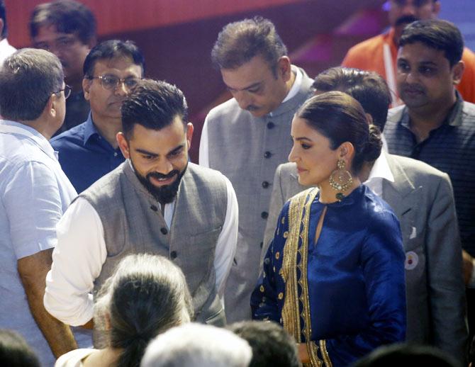 September 2019: Virat Kohli attended an event at DDCA which was to rename Feroz Shah Kotla stadium to Arun Jaitley stadium. Kohli even had a stand named after him at the stadium and was very honoured. Anushka Sharma was right there beside him as the couple exchanged pleasantries with the guests at the event.
