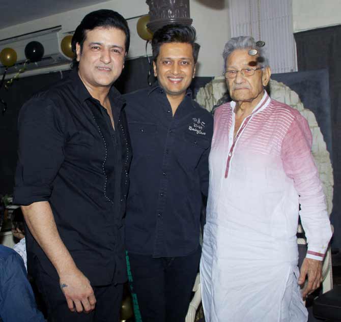 It is learnt that several meetings had taken place. The comedy will also star John. As the actor is currently busy with other projects, he is said to act on it once he's back to the grind.
In picture: Armaan Kohli, Riteish Deshmukh and Rajkumar Kohli were all smiles when papped at the party.