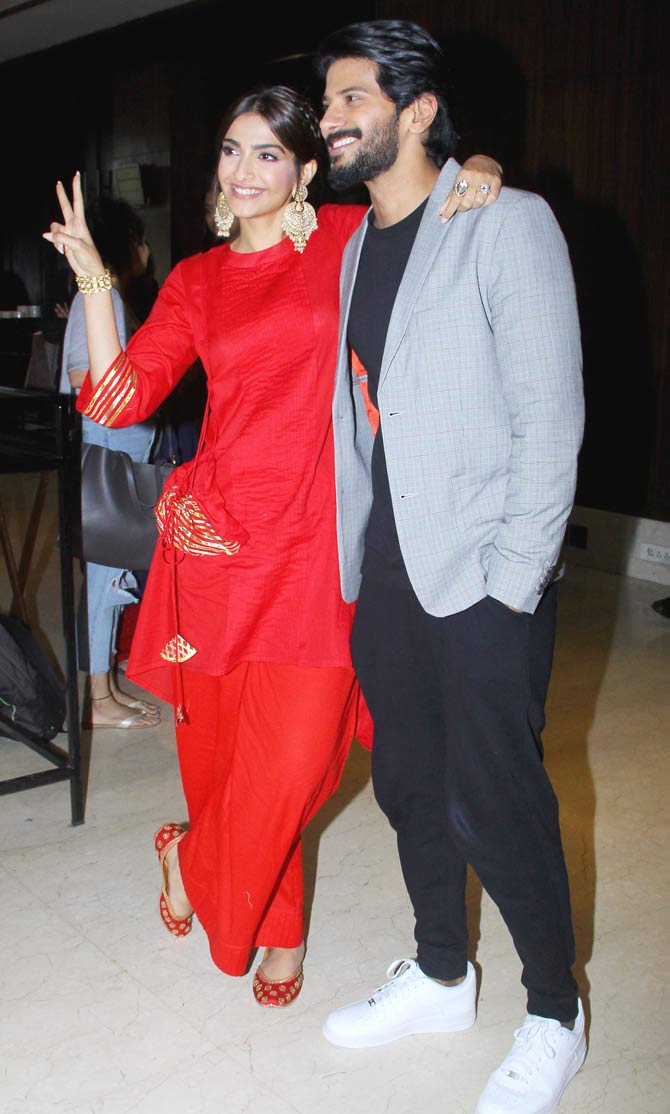 Also, keeping with the film's concept of superstitions, Sonam Kapoor has decided to wear only red for the film's promotional events as red is considered auspicious by many. She explained her decision in a chat with mid-day saying, 
