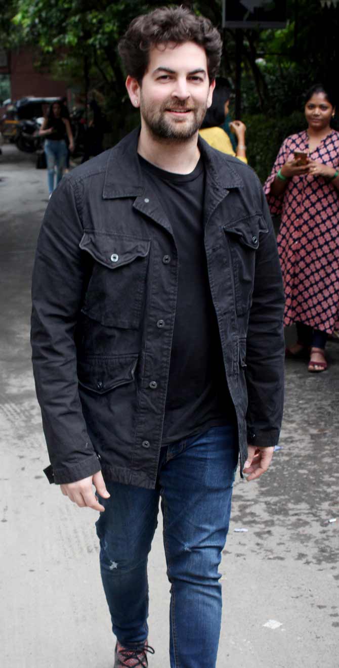 Neil Nitin Mukesh was also spotted in Andheri, the actor, who was last seen in Saaho will next be seen in his debut home production Bypass Road.