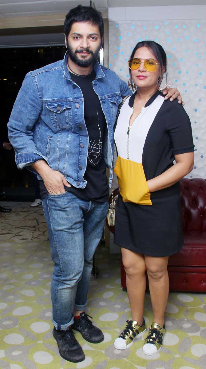 Speaking of Prassthanam, the makers also hosted two simultaneous special screening in the Middle East - Doha and Dubai. The makers have decided not to have a special show in Mumbai.
In picture: Ali Fazal attended the special screening with girlfriend Richa Chadha.