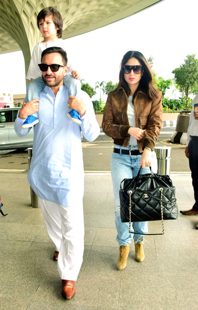 Looks like Kareena Kapoor Khan, who will turn a year older on September 21, is off on a holiday with Saif and Taimur. Bebo's Instagram handle also posted a photo of the trio and wrote, 