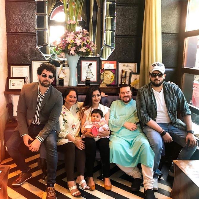 This adorable family portrait of the Mathur family (Neil's grandfather's full name is Mukesh Chand Mathur) was shared by Neil on Mother's Day. He wrote alongside, 