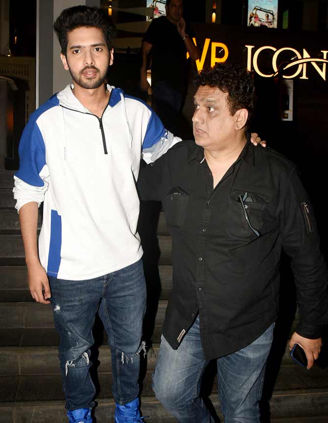 Armaan Malik with father Daboo Malik also attended the special screening of Pal Pal Dil Ke Paas.