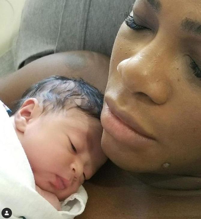 In September 2017, Serena Williams shared the first photo of her newborn child on Instagram and captioned it: Meet Alexis Olympia Ohanian Jr. You have to check out link in bio for her amazing journey. Also check out my IG stories