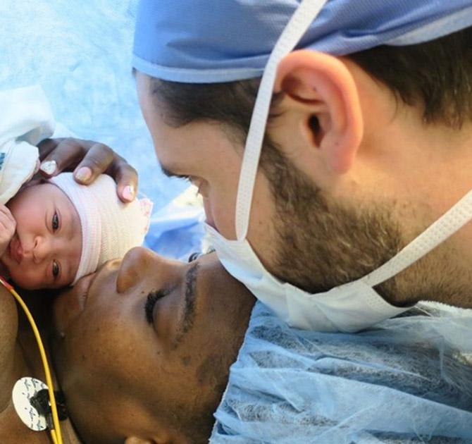 Serena Williams shared this cute photo on her daughter Olympia's second birthday and captioned it: The last 2 years have been my greatest accomplishment