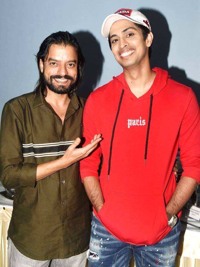 The story is a fictionalised drama inspired by the true-life events of the film's director Nitesh Tiwari and has countless references to his own college days hidden in the movie's characters.
In picture: Saharsh Kumar Shukla with Tushar Pandey at the screening of Chhichhore at YRF Studios in Andheri.