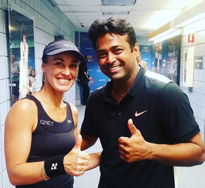 Martina Hingis and Leander Paes together won the 2015 Australian Open, 2015 Wimbledon, 2015 US Open and the 2016 French Open together.