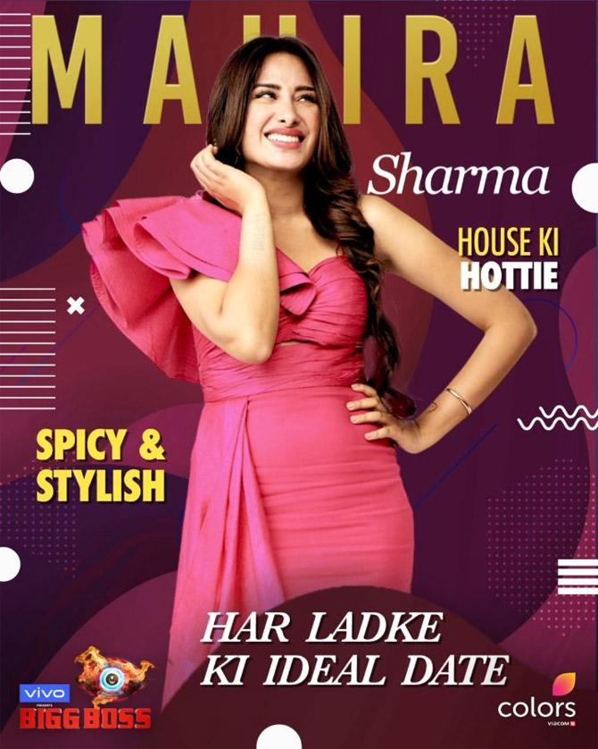 Mahira Sharma was the first female contestant to enter the Bigg Boss house this season. Known for her performance in the hugely popular TV show, Kundali Bhagya, the actress was handed 'bathroom duty' on the show. Mahira, who hails from Jammu & Kashmir, caused quite a stir in the first episode itself when she called contestant Asim Riaz 'bhai' because he, too, hails from J&K.