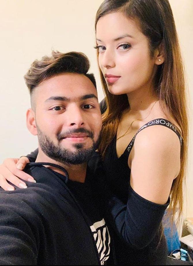 Rishabh Pant: The wicket-keeper batsman from Uttarakhand has played 11 Tests and scored 754 runs at an average of 44.35. Pant's has 2 centuries and 2 fifties to his name. His highest score is 159*.
In picture: Rishabh Pant with girlfriend Asha Negi