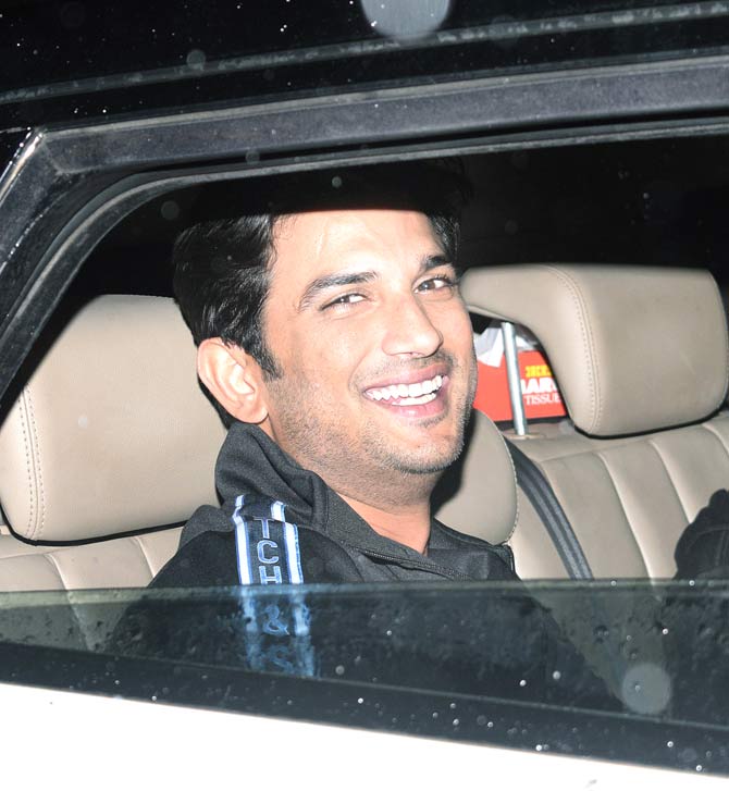 The gang, which gets separated after college, reunite years later in a hospital when one of their friends meets with an accident. Chhichhore is helmed by Nitesh Tiwari, produced by Sajid Nadiadwala and co-produced by Fox Star Studios. It is all set to hit the screens on September 6.
In picture: Sushant Singh Rajput was all smiles when clicked arriving for the screening.