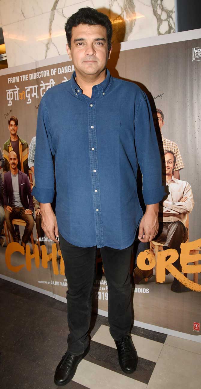 Chhichhore marks the coming together of Sajid Nadiadwala and Fox Star Studios after they delivered the hits Judwaa 2 and Baaghi 2. The film released on September 6.
In picture: Sidharth Roy Kapur was also snapped at the screening.