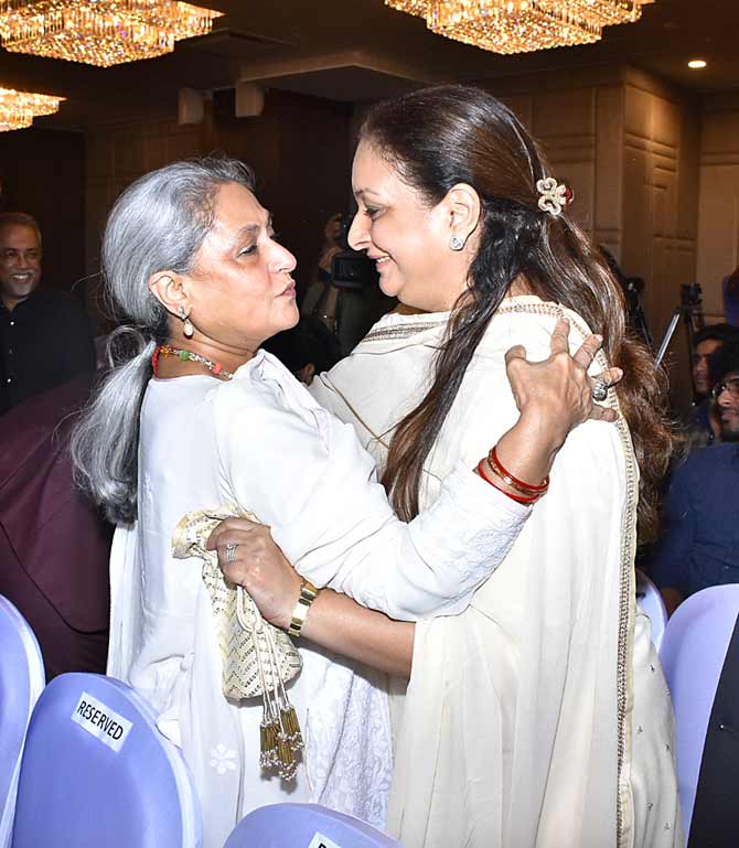 Infinity, produced by Karsh Kale, is a mix of classical and electronic. Karan Johar also expressed his wish to collaborate with Ayaan Ali Bangash and Amaan Ali Bangash in future.
In picture: Jaya Bachchan also attended the event hosted in Juhu, Mumbai.