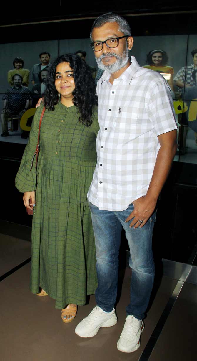 The director of the film, Nitesh Tiwari, was also spotted with his wife filmmaker Ashwiny Iyer Tiwari. 