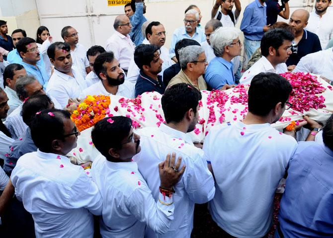 Veteran criminal lawyer and former Union Law Minister Ram Jethmalani, who passed away on Sunday morning at his residence at the age of 96, was cremated at the Lodhi Road crematorium, in New Delhi on Sunday evening