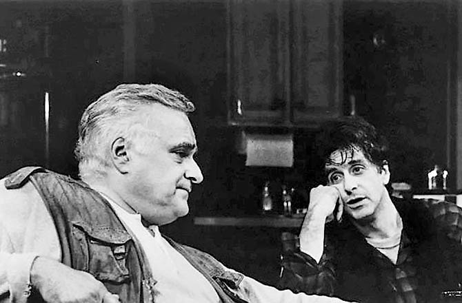 Charles Cioffi and Al Pacino in Chinese Coffee. Pic/Steve and Anita Shevett/The New York Public Library