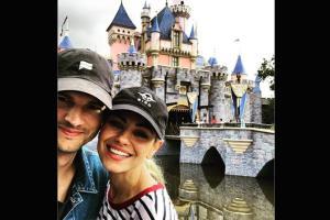 Ashton-Mila enjoy 'Magical weekend' with kids in Disneyland