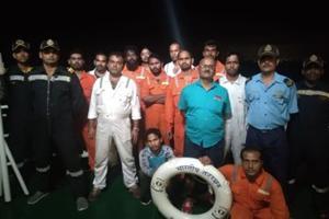 Coast Guard rescue 13 crew members of flooded ship off Mangalore Port