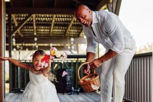 Dwayne Johnson shares adorable pics of daughter as flower girl at his w