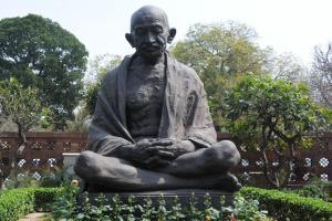 Mahatma Gandhi statue vandalised in college by unidentified miscreants