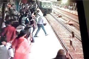 Miracle in Mumbai: Girl crossing tracks gets run over by train, survives