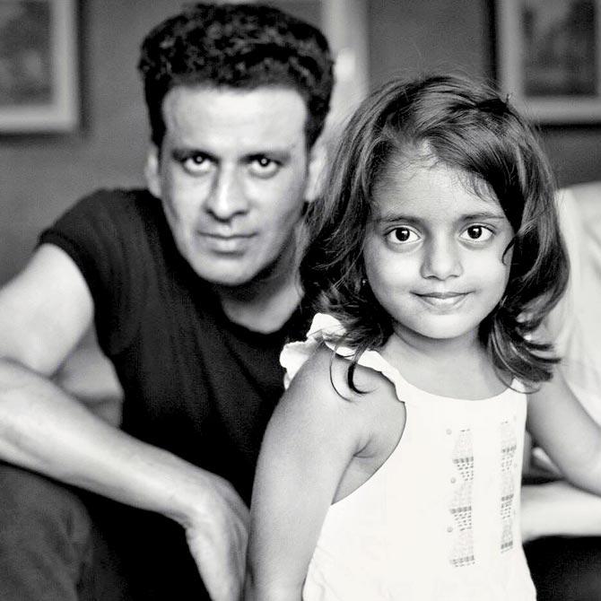 Bajpayee with daughter Ava Nayla