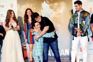 Rakul, Tara, Riteish, Sidharth at Marjaavaan trailer launch in Juhu