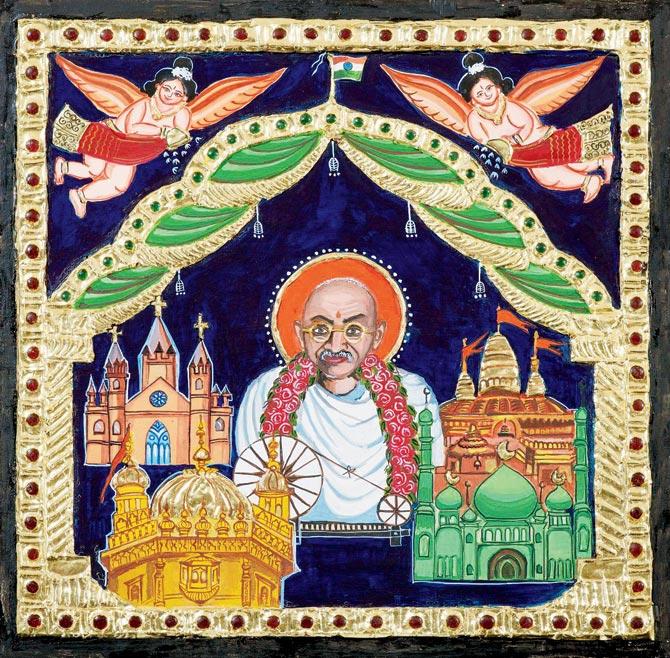 A Tanjore painting by Rama Sriram is representative of communal harmony